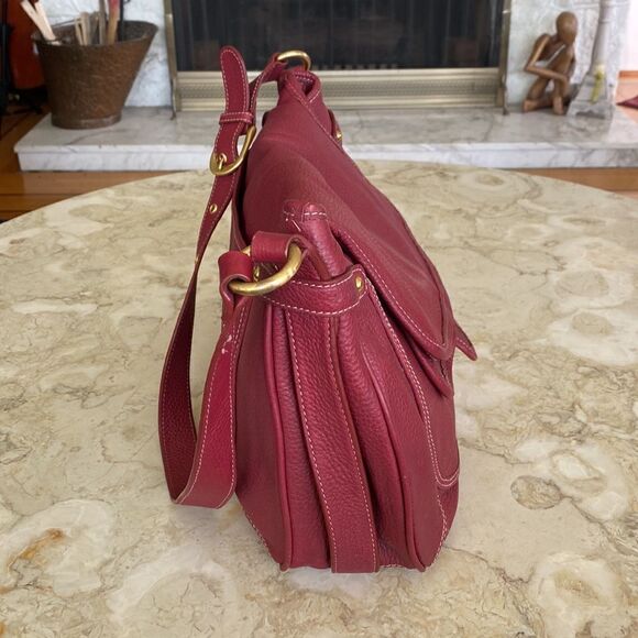 MAXXIMUM Genuine Pebble Leather Large Hobo Style Shoulder Bag - Picture 5 of 16